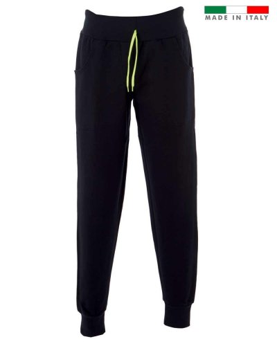 Pantaloni in felpa made in Italy Bergamo Man Navy
