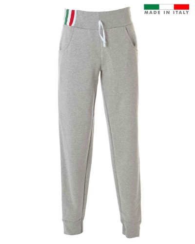 Pantaloni in felpa made in Italy Palermo Melange
