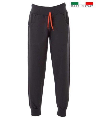 Pantaloni in felpa made in Italy non garzati Treviso Man Grey