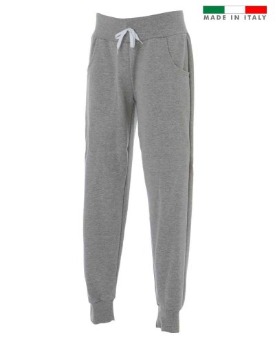 Pantaloni in felpa made in Italy non garzati Treviso Man Melange