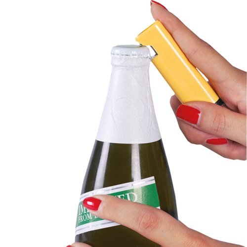 Accendino con apribottiglia in plastica solida
