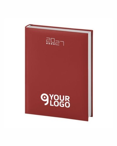 Agenda Giornaliera Gommata 17x24cm 404p 6 Lingue 2 Colori