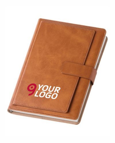 Agenda Giornaliera Ecopelle 16x21cm con Fibbia e Tasche Interni