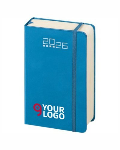 Agenda Tascabile Notes Midi 9x15cm Avorio 352p Elastico Nero