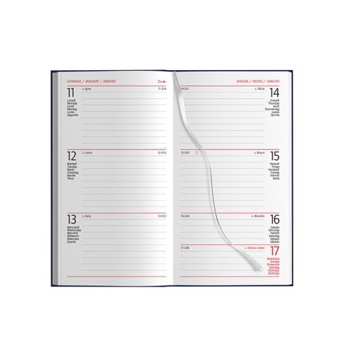 Agenda Tascabile Gommata 8x15cm con Inserto Cartografico