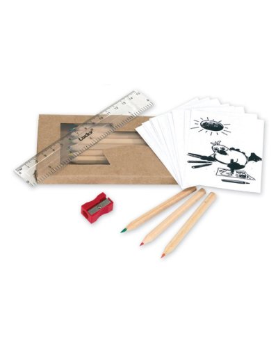 Set disegno - libricino da colorare,matite,righello,temp.