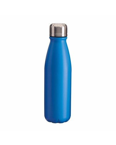 Aluminiumflasche 500ml Silber mit Stahlkappe