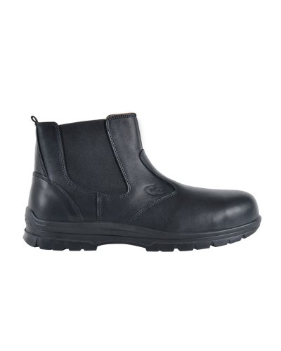 Arbeitsschuhe Brentford S3 aus schwarzem, metallfreiem Leder