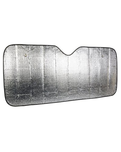 Auto-sonnenschutz mit aluminiumfolie auf beiden seiten (mit zwei saugn