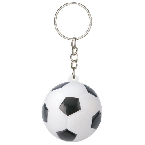 Llavero antiestrés de balón de fútbol