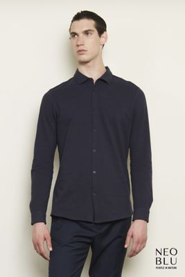 Camicia uomo cotone pique' Basile