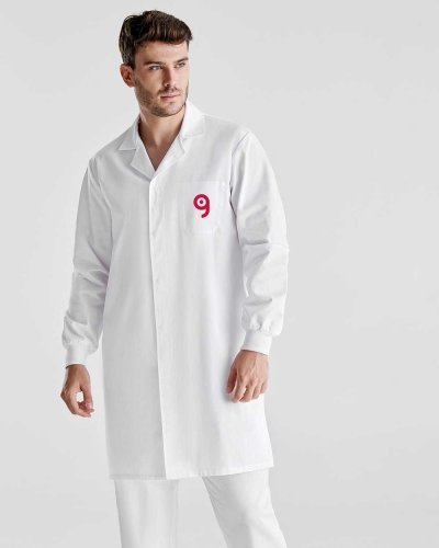 Bata de trabajo unisex Mederi, puños ajustables