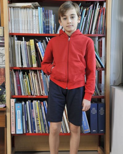 Bermuda in felpa french terry bambino