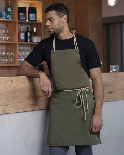 Bib Apron with cords 70 x 85 cm