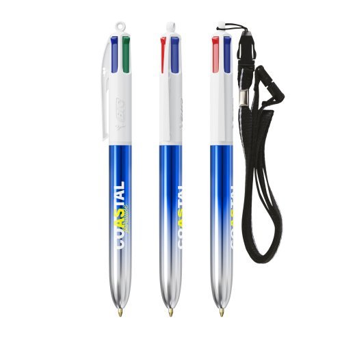 Bic® 4 colours® bicolor + lanyard