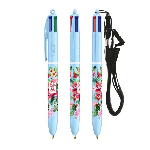Bic® 4 Farben® Pastell + Schlüsselband