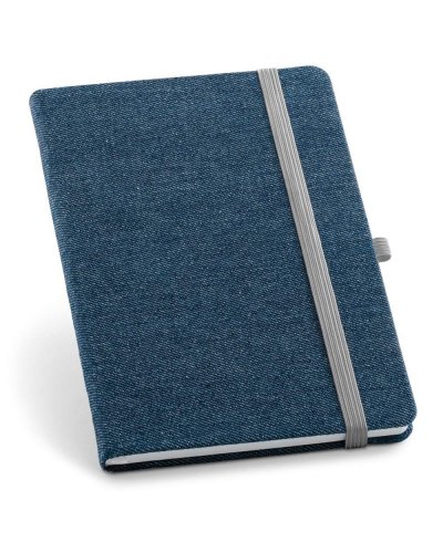 Blocco note A5 con copertina rivestita in tessuto tipo jeans