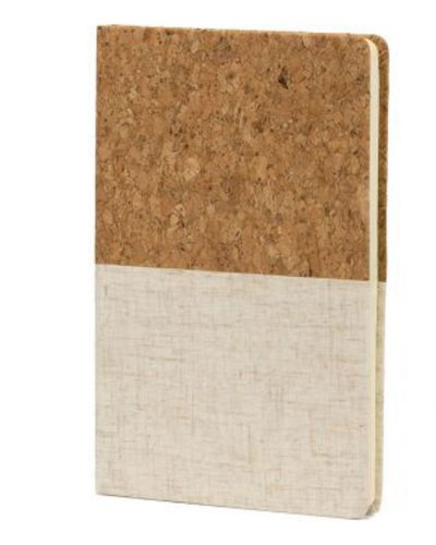 Block notes a righe con copertina in sughero