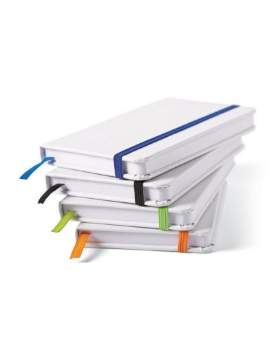 Block-notes A6 con elastico multicolor