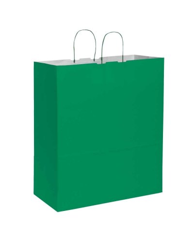 Bolsa de compras de papel de 110 g con asa retorcida de 45x20x48cm de