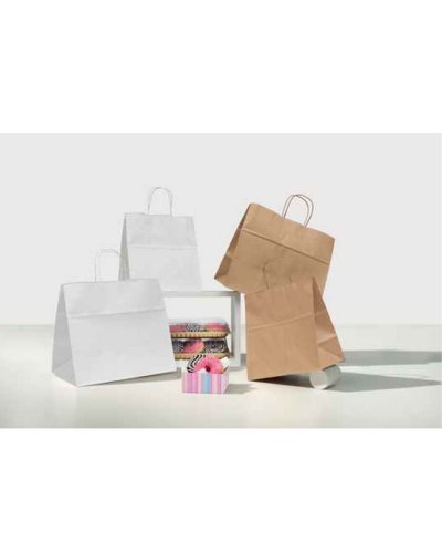 Shopper Kraft Avana 27x17x29 cm manija retorcida | 100g/m²