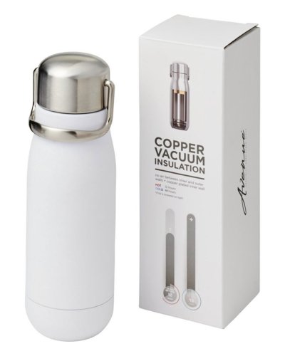 Borraccia sportiva Yuki con isolamento sottovuoto in rame da 350 ml