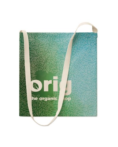 Borsa In Cotone Verde Acqua SOULBAG Eco Shopper Manici Lunghi