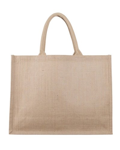 Borsa in juta con manici corti rinforzati Magilla