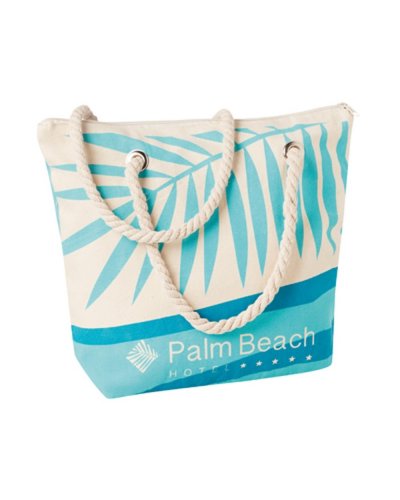 Borsa mare tela blu Oceanique con manici in corda resistenti