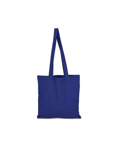 Borsa shopper in cotone manici lunghi