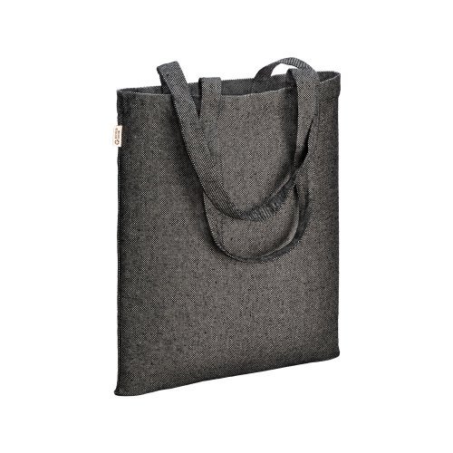 Borsa shopper in cotone riciclato 300 g/m2 con effetto melange