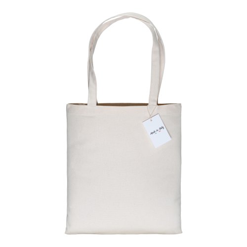 Borsa shopper made in italy in cotone da 240 g/m2