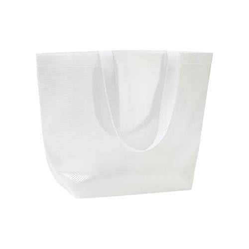 Borsa shopper trasparente in pp laminato 110 g/m2
