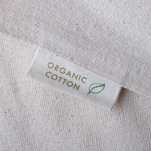 Violet Borsa shopping cotone organico 140g naturale 38x42cm