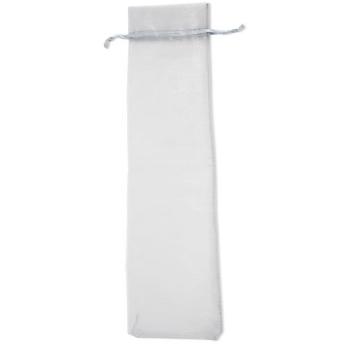 Borsina regalo Organza 31.5x7 cm , leggera bianca 2g