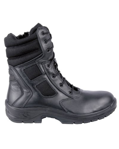 Botas de trabajo Attack de cuero italiano negras con cremallera EN ISO