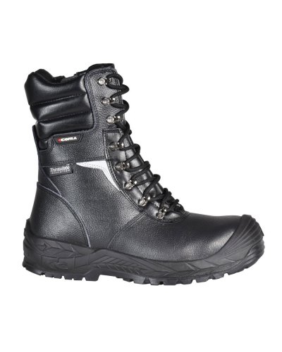 Botas de trabajo Bragi S3 CI HRO SRC cuero negro Thinsulate cremallera