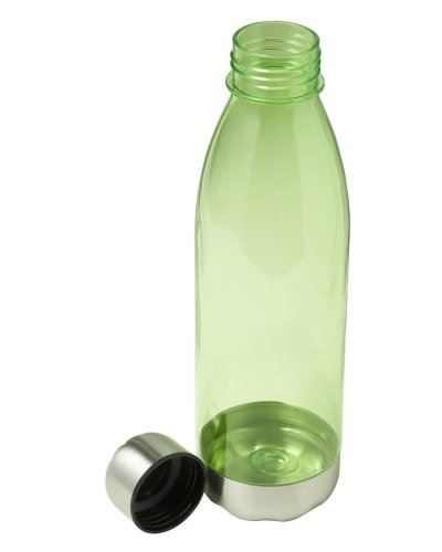 Botella de agua de 650 ml de acero inoxidable base/tapa Ø7.5x23.5cm li