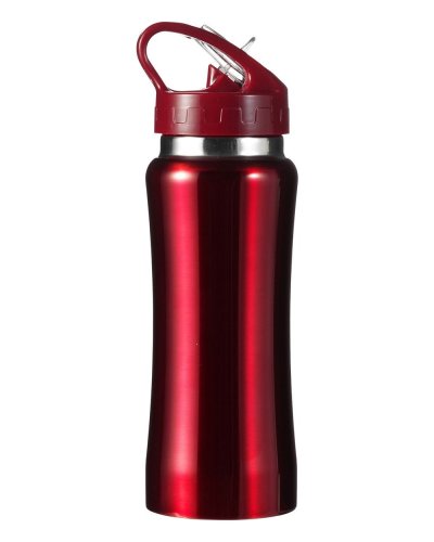 Botella de acero inoxidable de 600 ml | Botón de empuje | Ligera