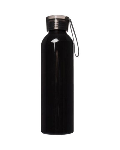 Botella de aluminio de 650 ml ligera con tapón y correa
