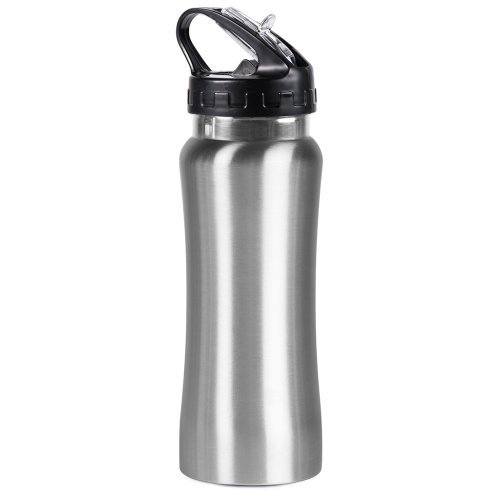 Botella deportiva de 600 ml de acero y plástico