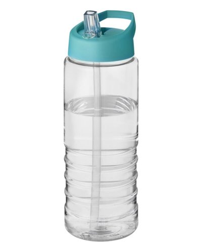 Botella H2O Treble 750ml R-PET colorida con boquilla hermética