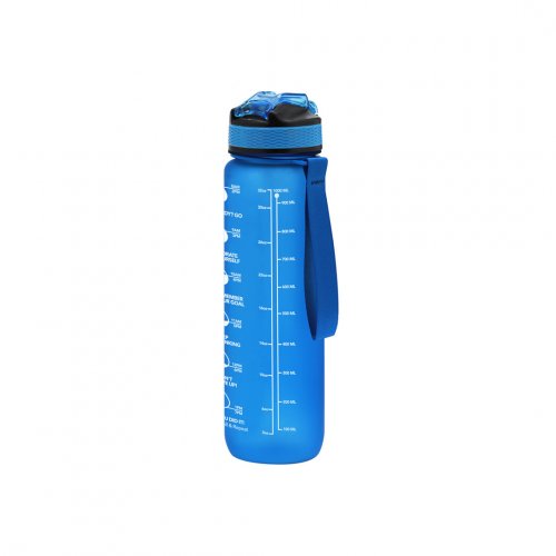 Botella Ridof 1L PETG opaca, frases motivacionales, libre de BPA