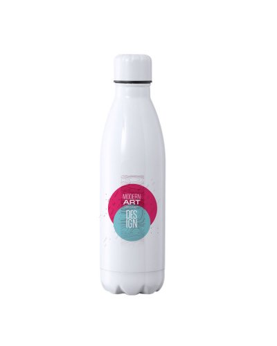 Botella térmica Varn blanca 500ml acero inoxidable de doble pared