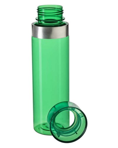 Botella Tritan™ 700ml Transparente Libre de BPA con Anillo de Acero