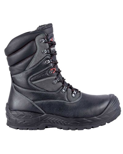 Bottes de travail Nikkar S3 en cuir noir, anti-coupure, thermiques