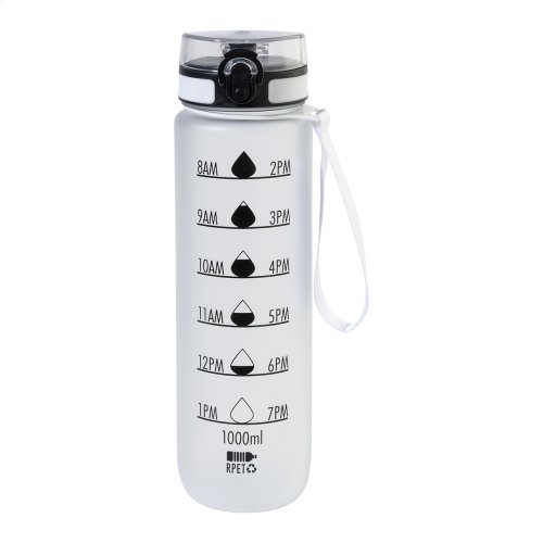 Bouteille d'eau motivationnelle en RPET sipcount
