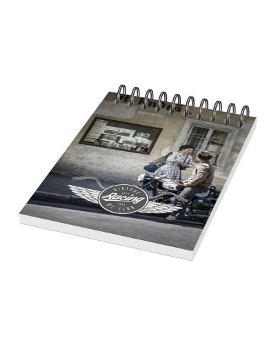 Cahier desk-mate® a6 à spirales avec couverture polypropylène