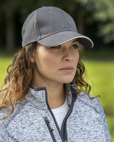 Casquette Darton 6 panneaux en 100% coton avec visière à sandwich