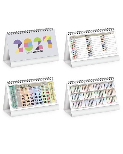 Calendario da tavolo Square Table 2027 bianco 19x14,5cm 13 fogli